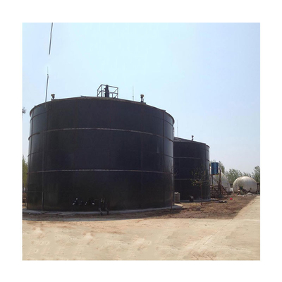 Afvalwater Anaërobe Vergister Project Met Spuitverf Oppervlaktebehandeling