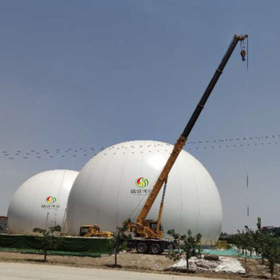 Eenvoudig te installeren biogasgashouder voor biogas- en afvalwaterbehandeling