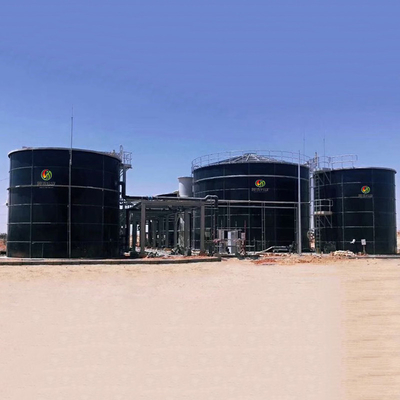 Biogas aan CNG-Installatie in de Anaërobe Spijsvertering van de Biogasinstallatie in Biogasproductie