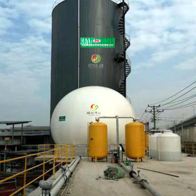 Biogas aan CNG-Installatie in de Anaërobe Spijsvertering van de Biogasinstallatie in Biogasproductie
