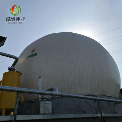 Flexibel gasopslagtank met dubbele membraan voor biogas en gas voor opslag van afvalwater