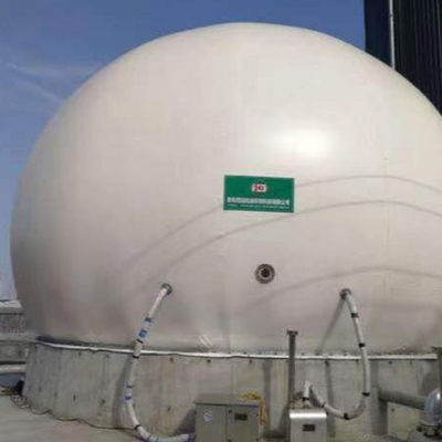 De groene van het het Membraanbiogas van PDFE Dubbele Houder van het de Houdersgas in Biogasinstallatie