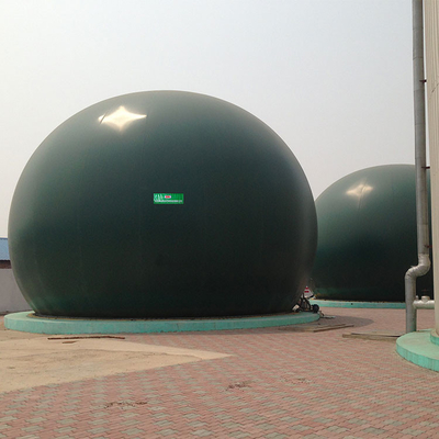 De groene van het het Membraanbiogas van PDFE Dubbele Houder van het de Houdersgas in Biogasinstallatie
