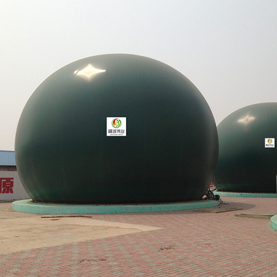 Speciale oppervlaktebehandeling biogasgashouder voor biogas en afvalwater